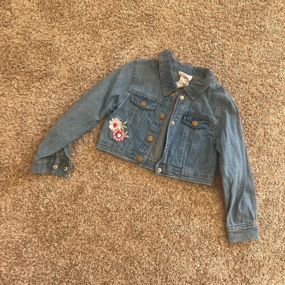 Little Lass Toddler Girl Denim Jacket Size 4t